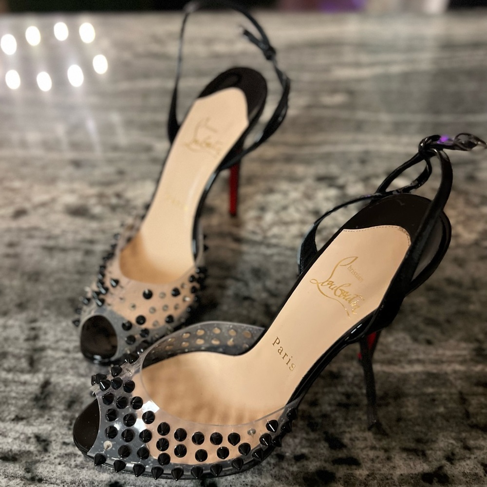 Reposh, Christian Louboutin Spiked heel sandal….